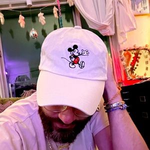 Vintage Mikey Mouse Hat White